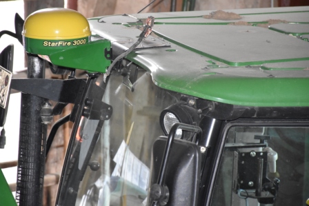 John Deere Starfire 3000 GPS-Empfänger Halterung Aufbauhöhe